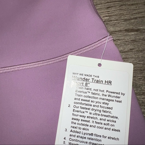 Lululemon Wunder Train High Rise Short 8" inseam size 2 JUBI JUBILEE - Picture 4 of 7